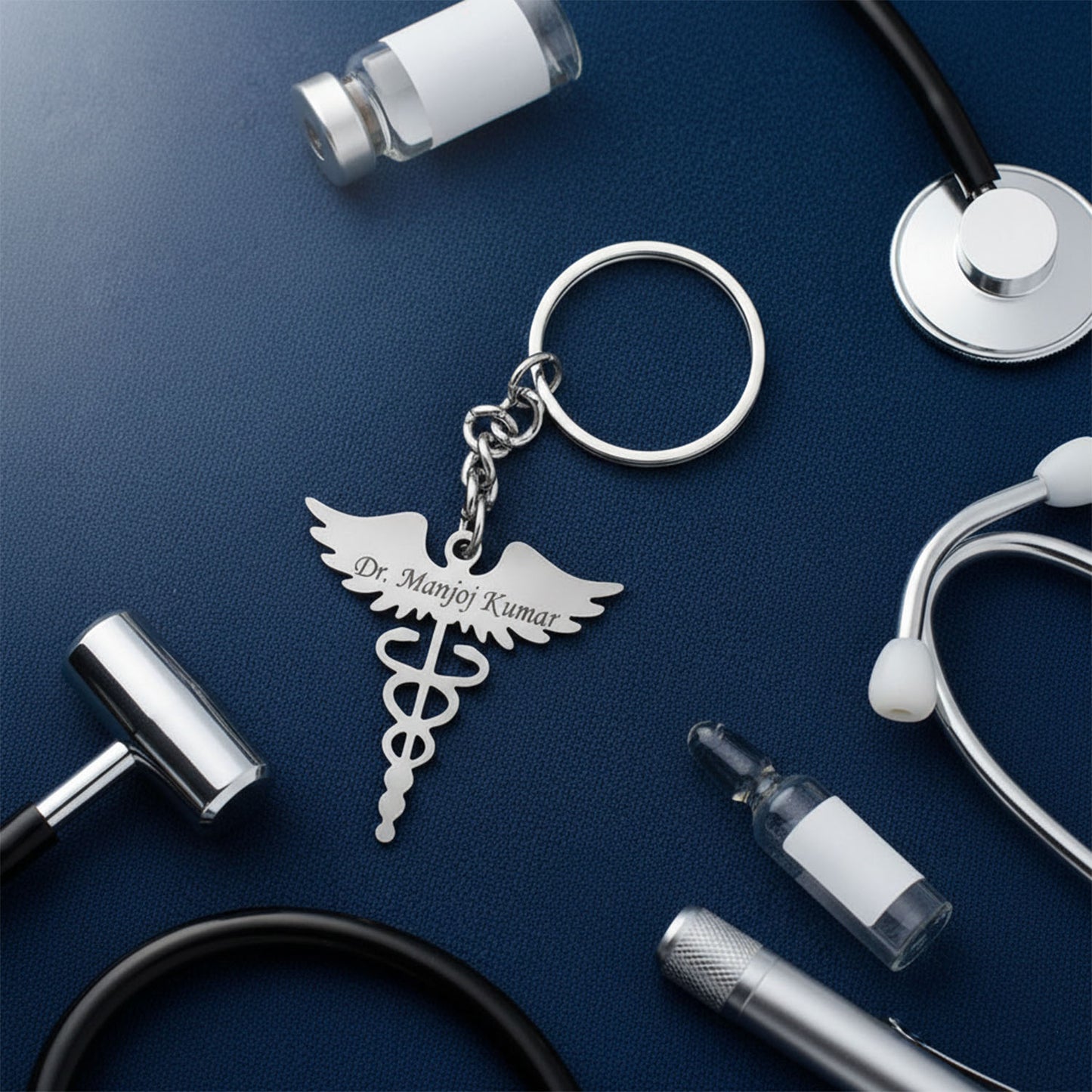 Customized Doctor Engraved Keychains