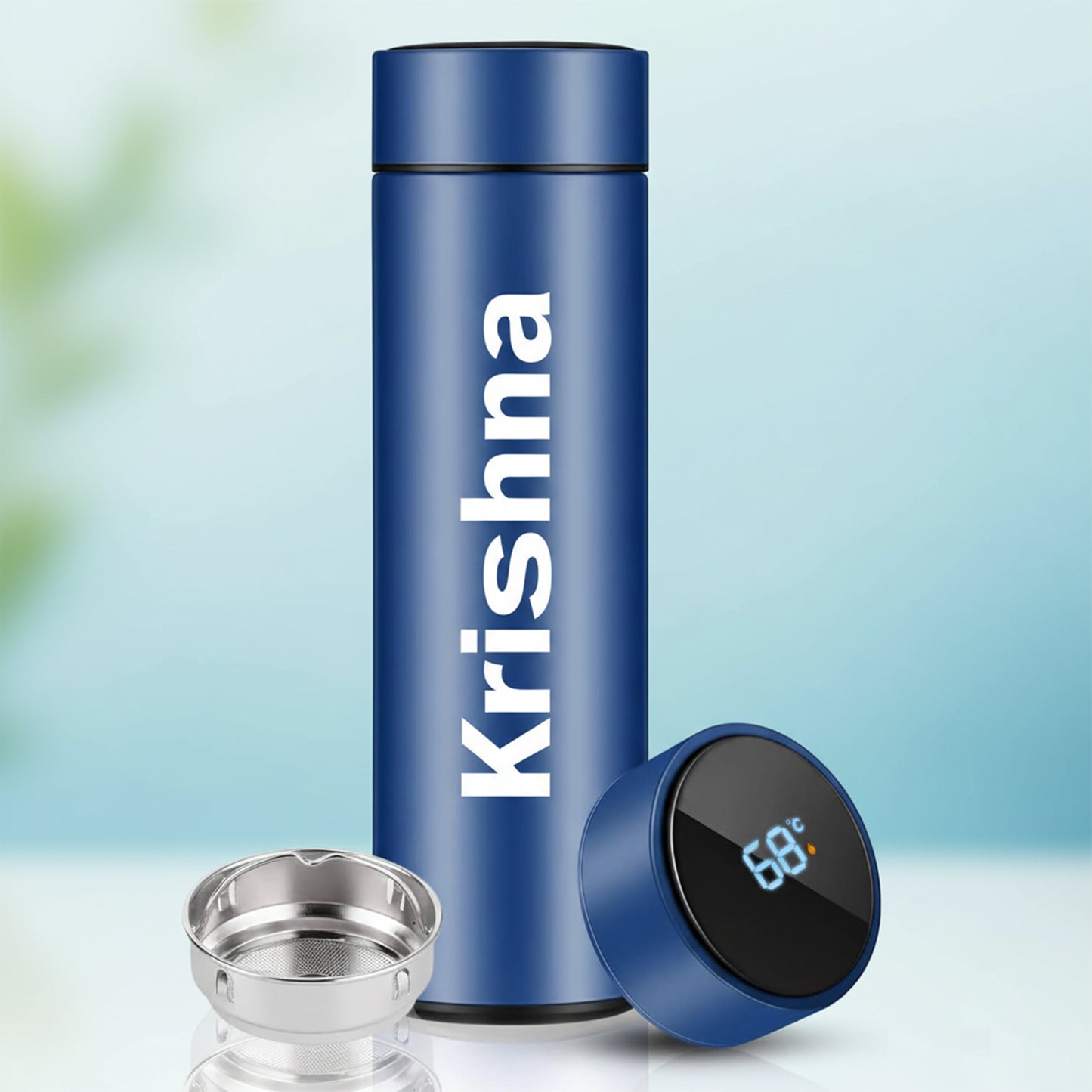 Temperature smart water bottle stainless steel