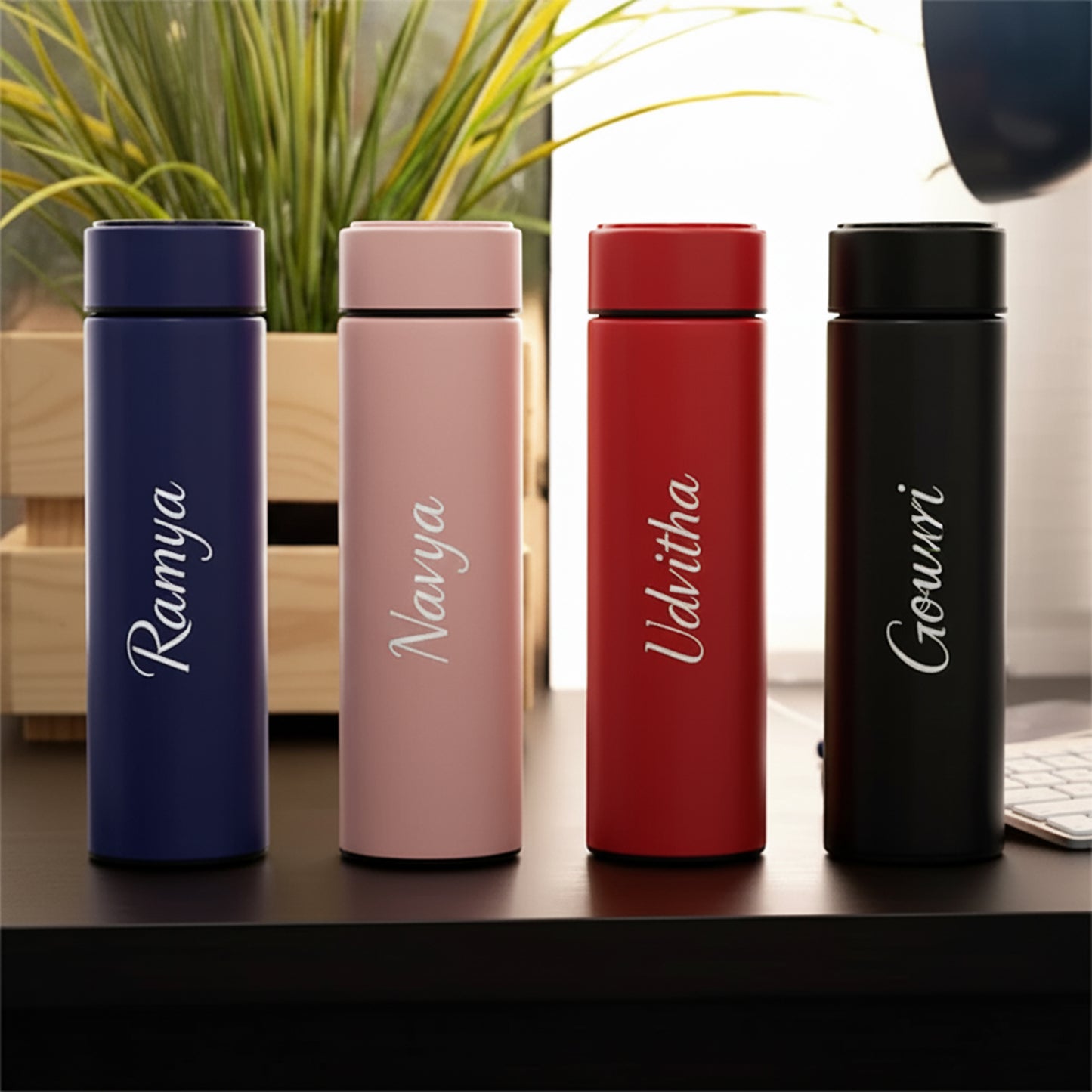 Temperature smart water bottle stainless steel