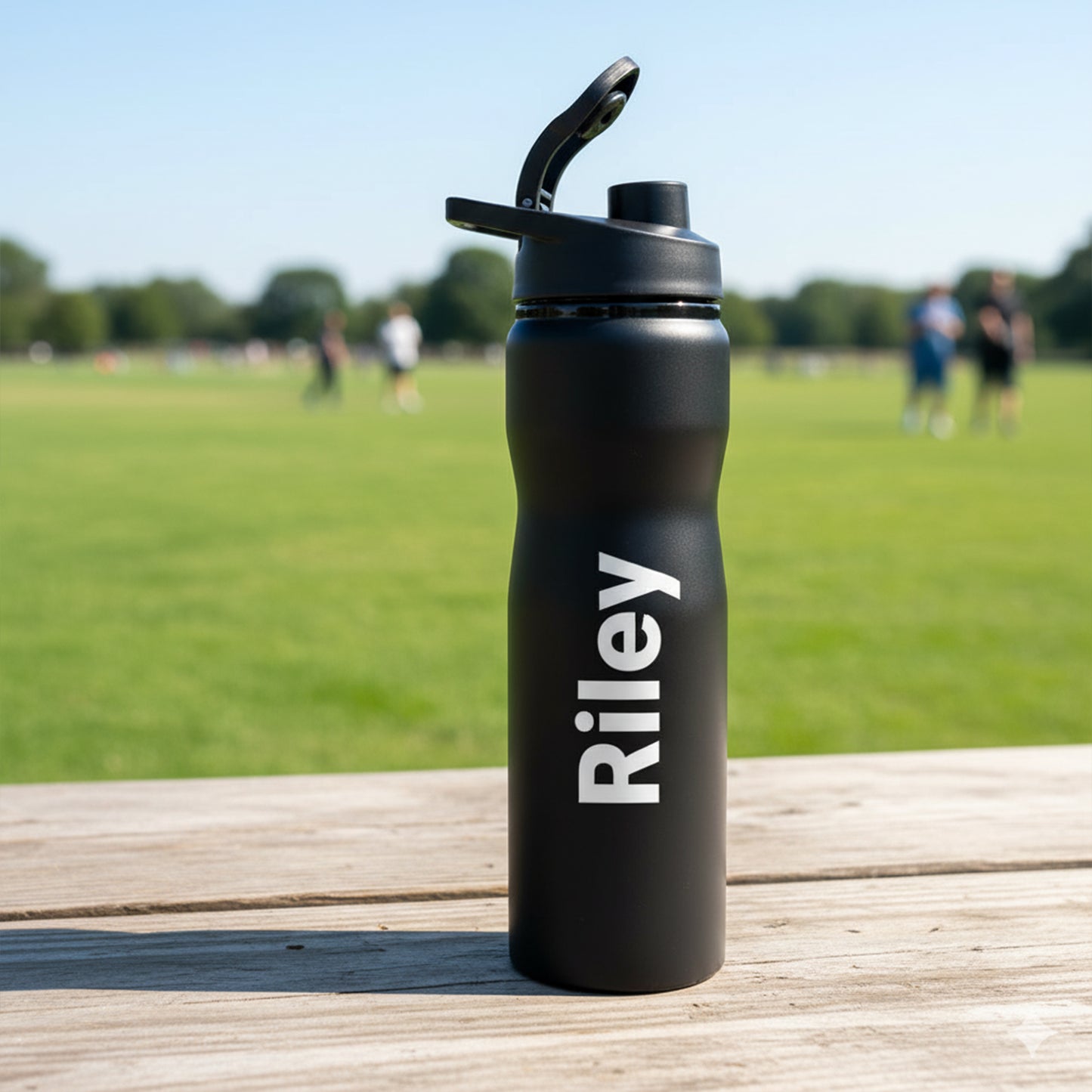 Customized Sipper Black Water Bottle Steel Bottle