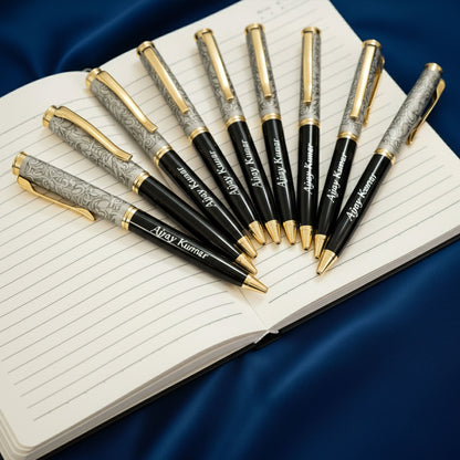 Customized Zari  Gold Roller Ball Pen