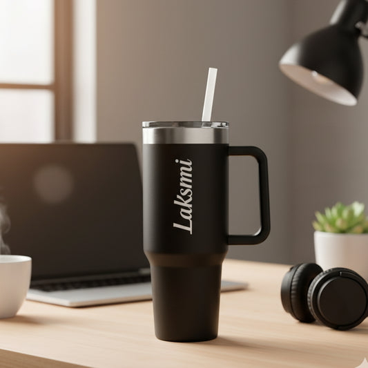 Tumbler Water Bottle with Lid and Straw 1.2L Stainless Steel