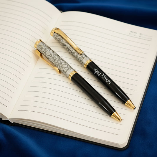Customized Zari  Gold Roller Ball Pen