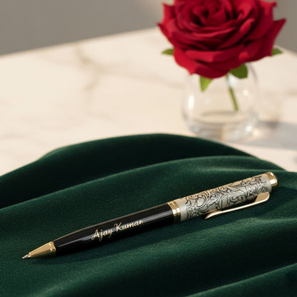 Customized Zari  Gold Roller Ball Pen